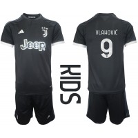 Juventus Dusan Vlahovic #9 Fußballbekleidung 3rd trikot Kinder 2023-24 Kurzarm (+ kurze hosen)